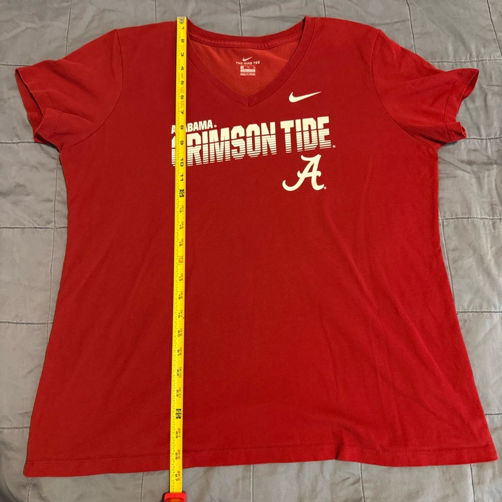 Nike Alabama Crimson Tide Short Sleeve Dri-Fit Cotton Polyester Women’s XL